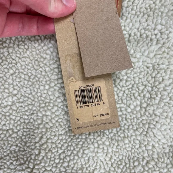 Levi’s Original Sherpa lined snap button trucker jacket - Picture 7 of 9